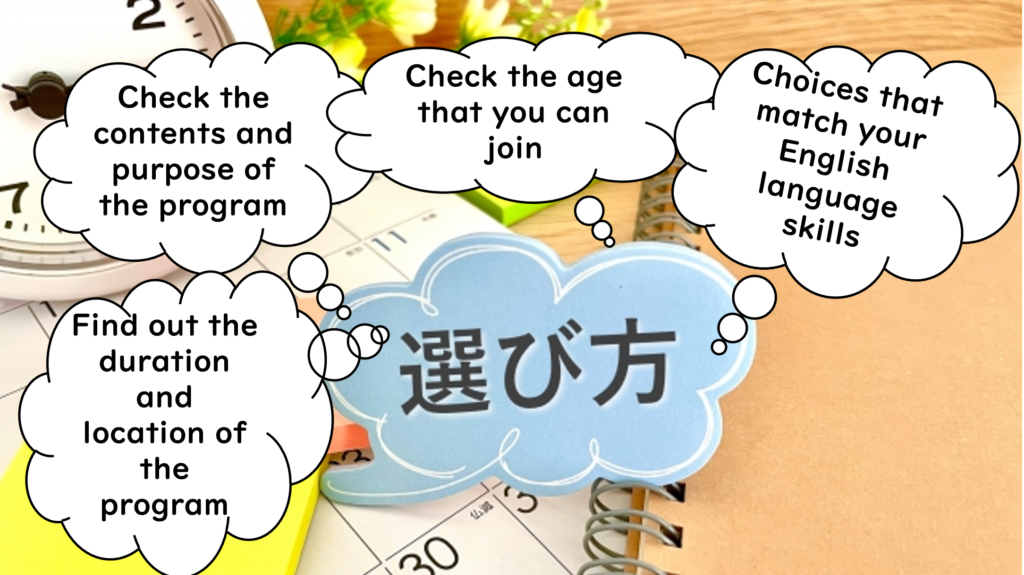How to Choose a Program