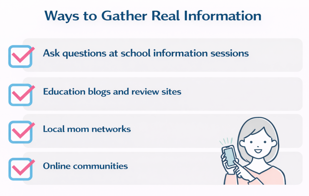 How to research reviews and reputations from parents who actually send their children to the school