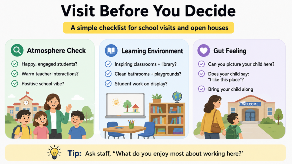  Narrow Down Choices with School Visits and Open Houses
