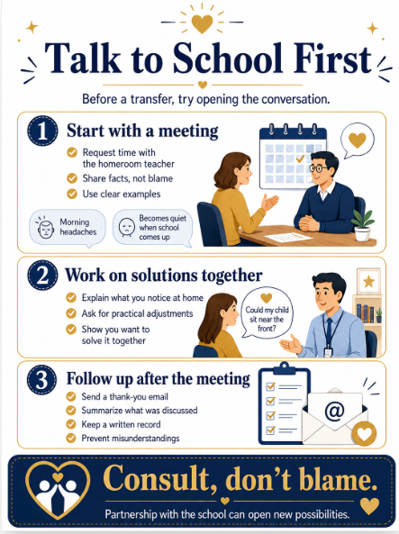 Steps to Try Before Considering a Transfer – Improving Communication with the Current School
