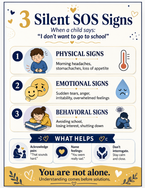  Three Psychological Signs Behind “I Don’t Want to Go to School”

